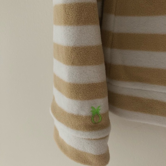 Dudley Stephens Boatneck Pullover Sweater in Natural Blush Stripe Size Large. - Picture 3 of 16